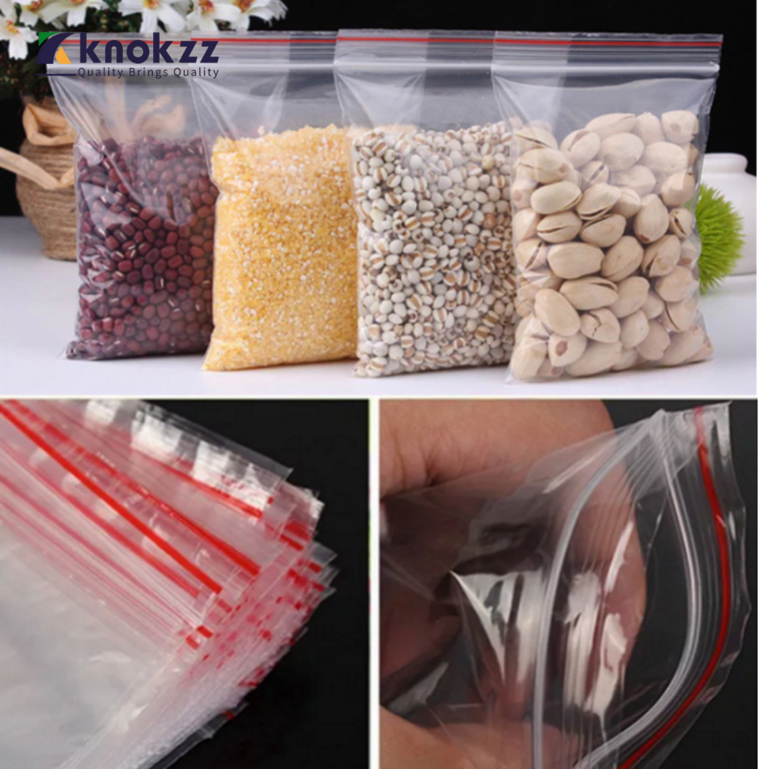 Plastic Zipper Bag - Transparent Crystal Clear Zip Bag