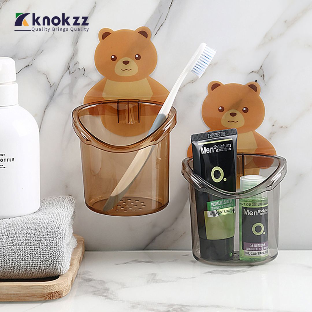 Toothbrush Holder Cute Bear Storage Rack