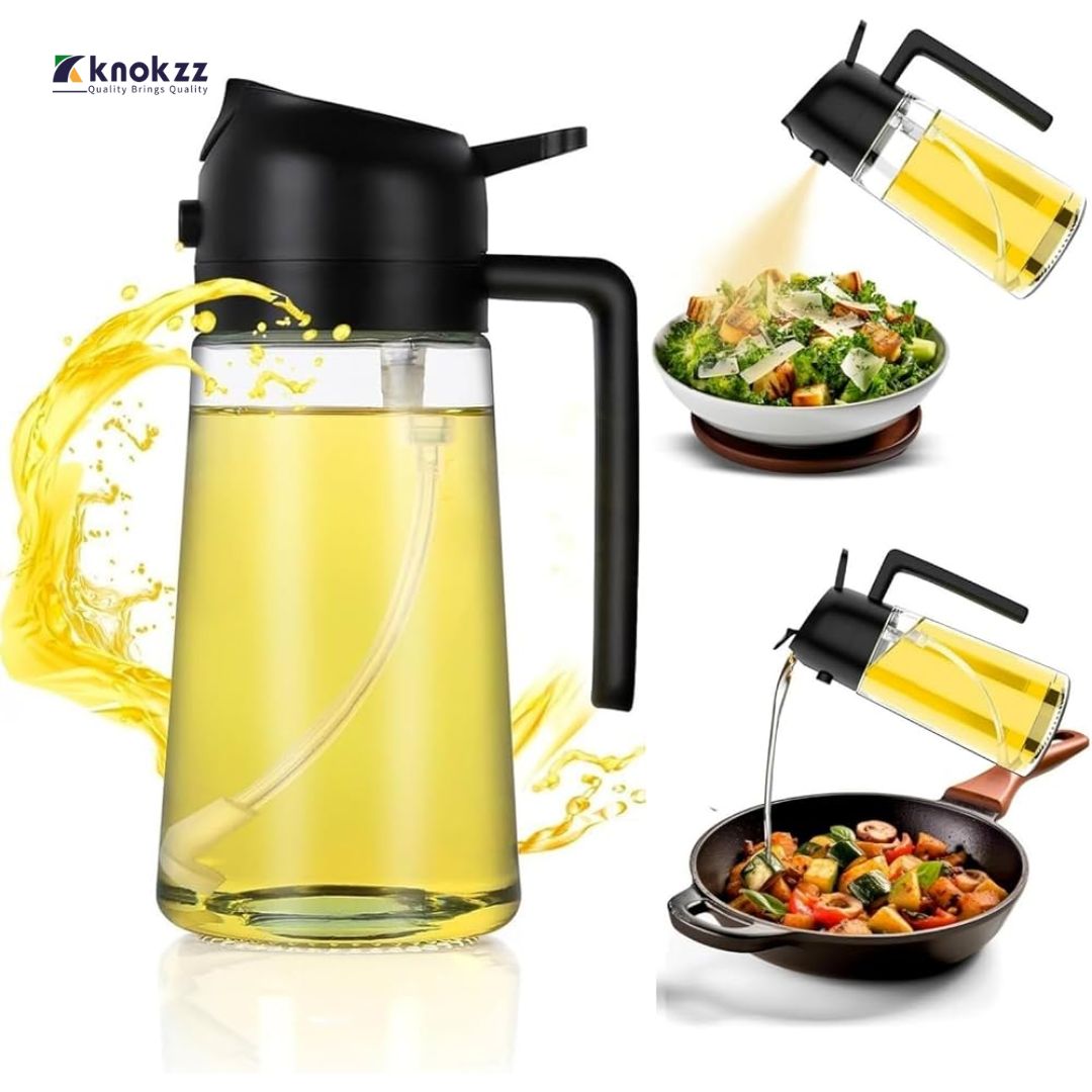 2 in 1 Oil Dispenser Spray Bottle (490ml Large)