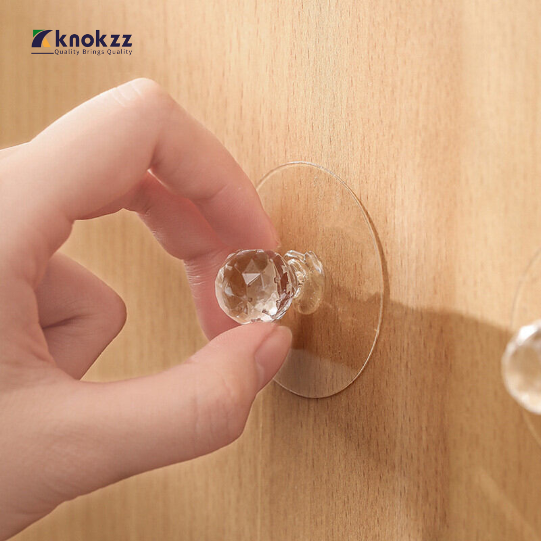 Diamond Hooks Self Adhesive Drawer Hook Pull Push Cabinet Hook