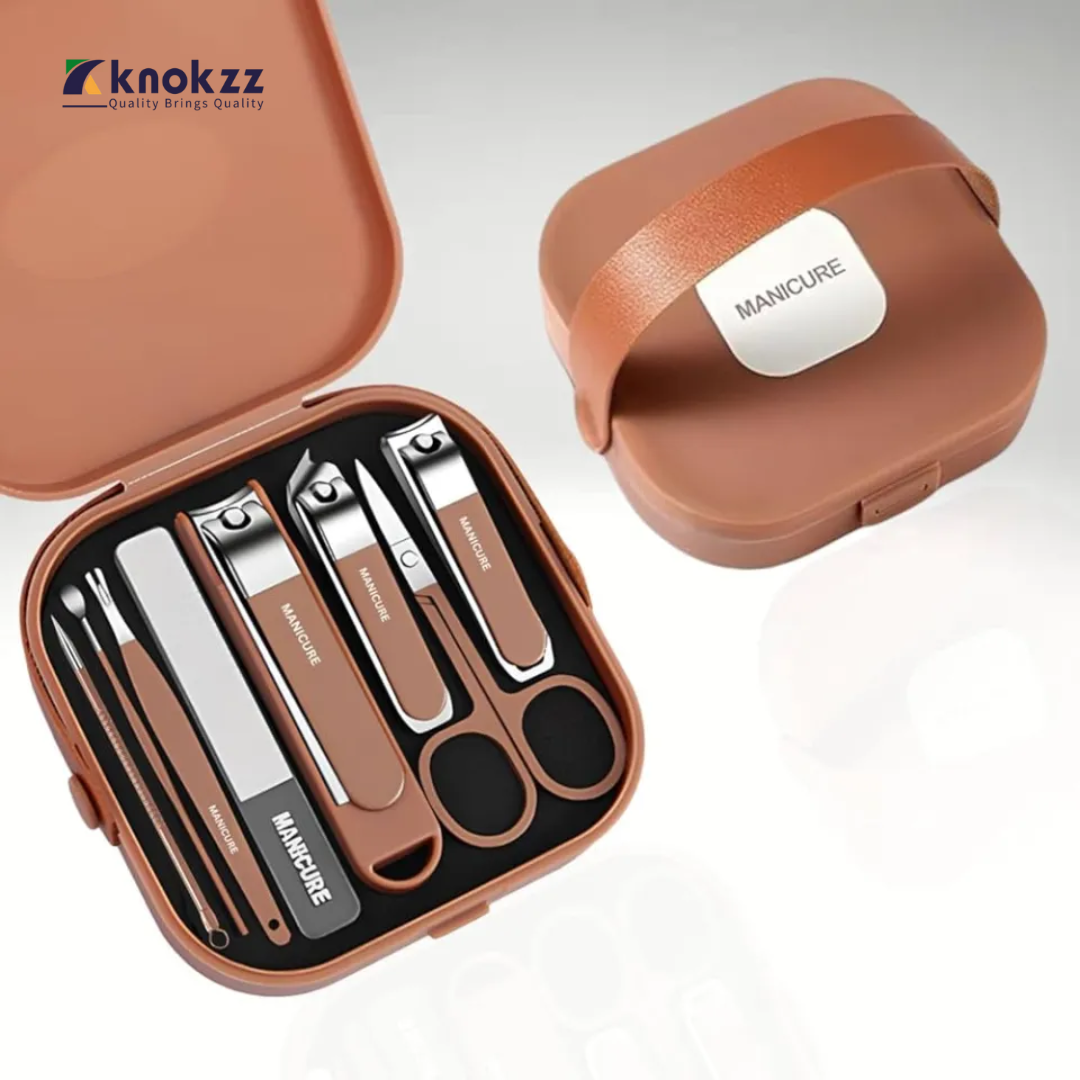 Portable Storage Box 7 Pcs Manicure Care Set