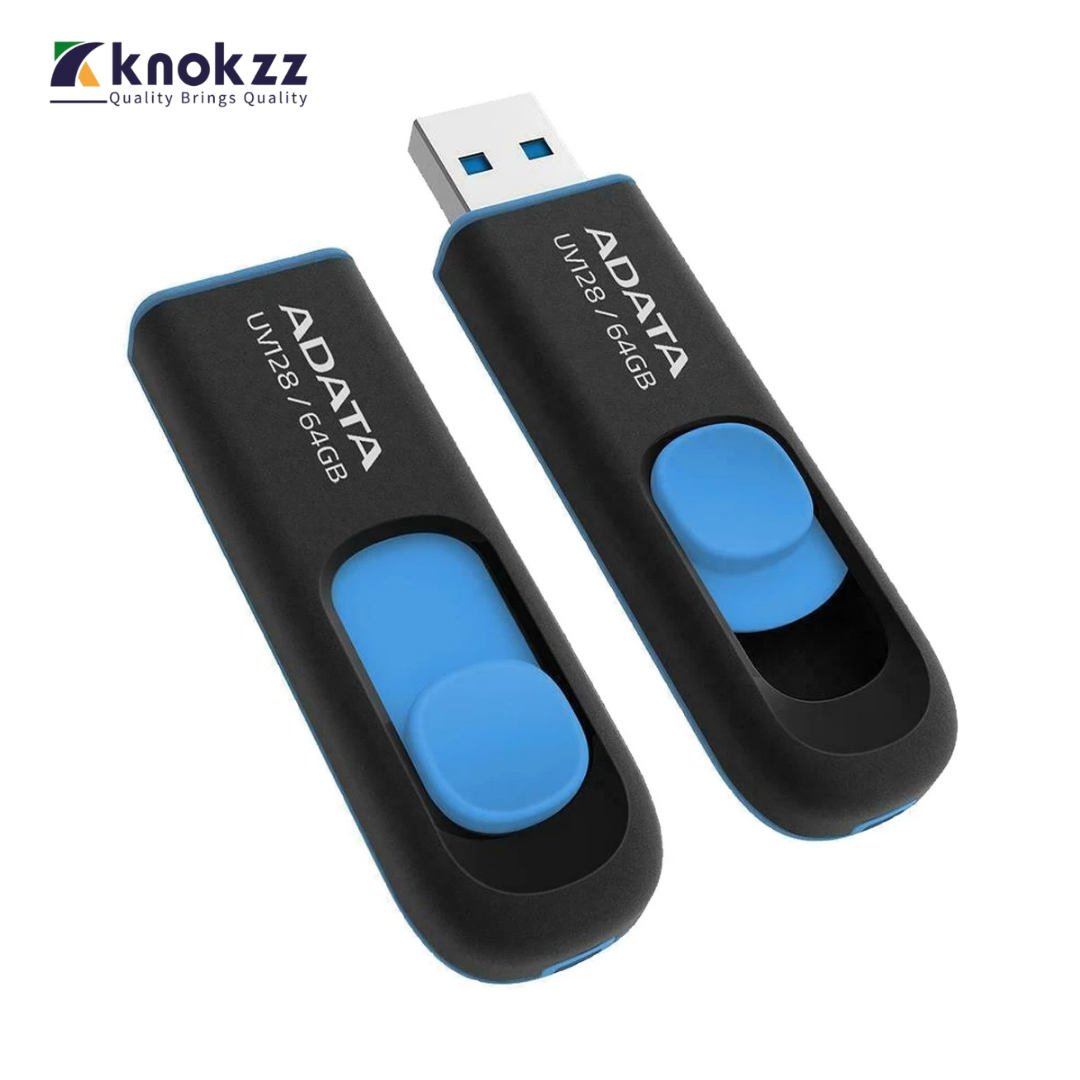 ADATA UV128 64GB Black-Blue USB 3.2 Pen Drive