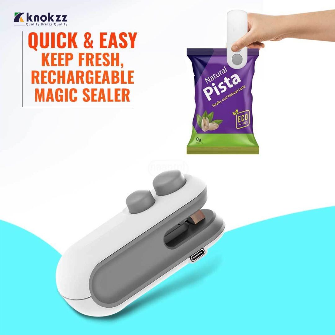 USB Rechargeable Mini Bag Sealer & Cutter (2 in 1)