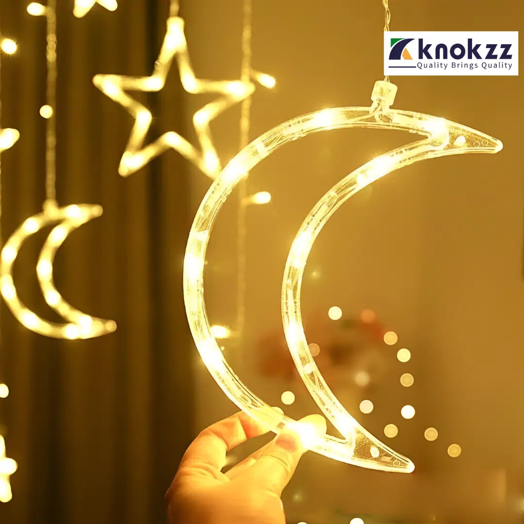 Moon Star LED Fairy Light for Curtains