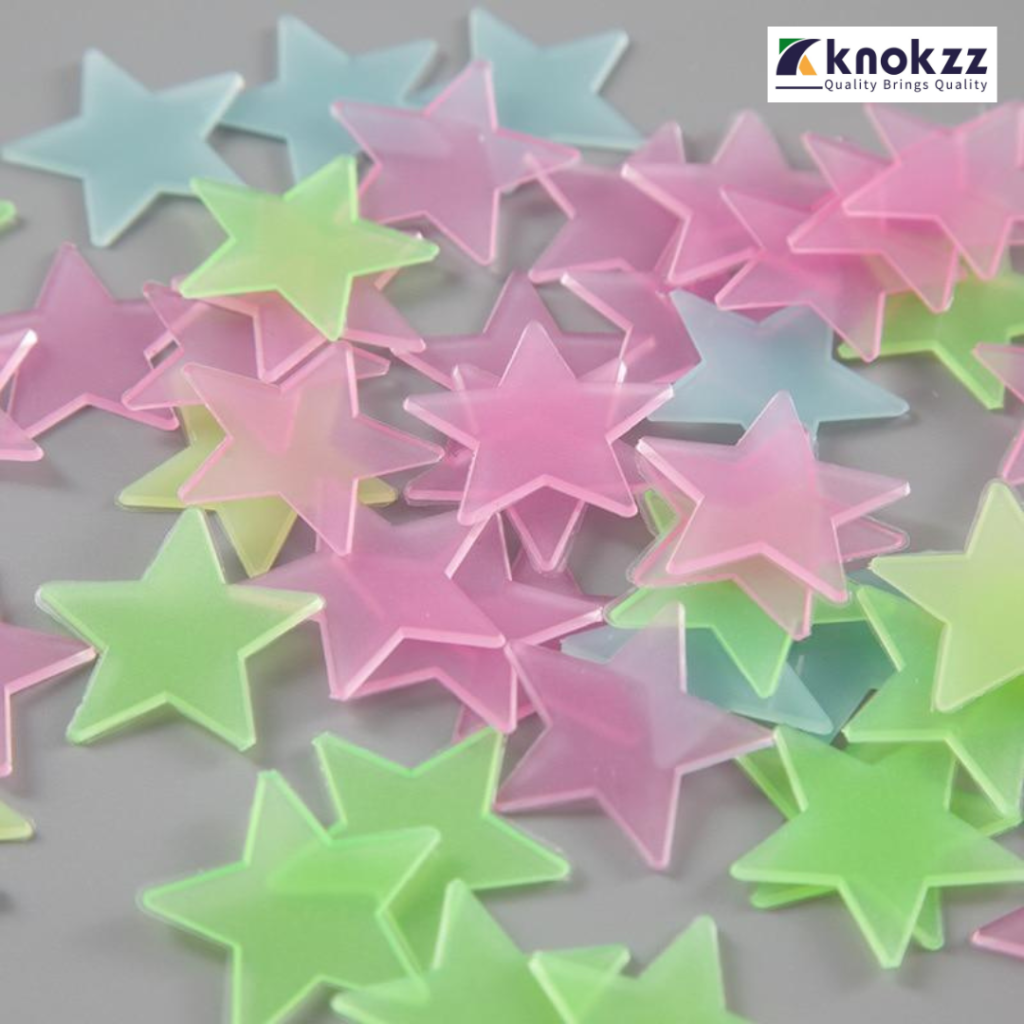 3D Stars Glow in Dark Luminous Wall Stickers (6)