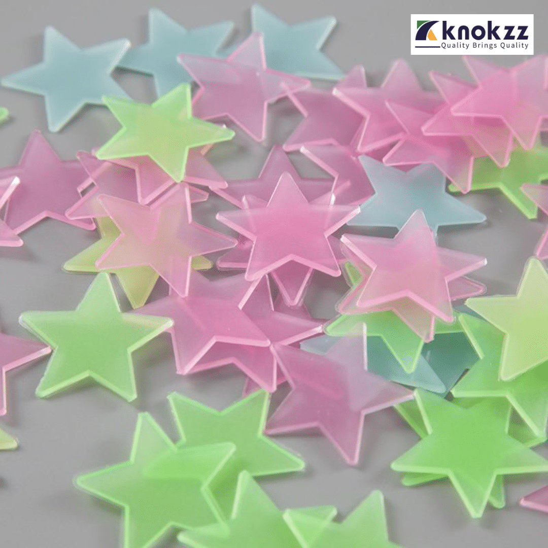 3D Stars Glow in Dark Luminous Wall Stickers (6)