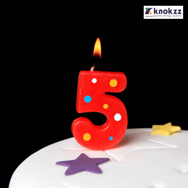 Birthday Number shape candle (4)