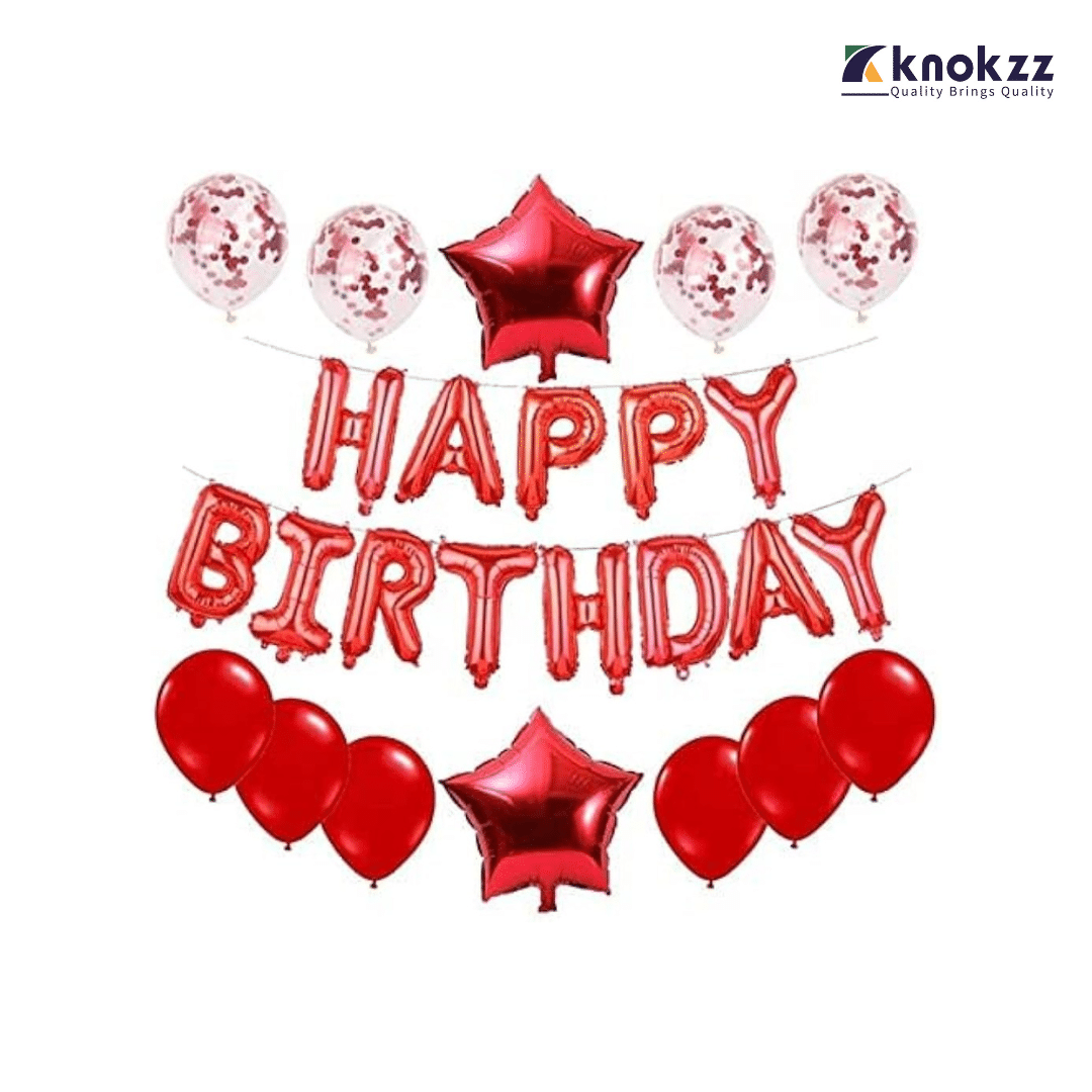 Happy Birthday Letter Foil Balloon Birthday Party Supplies (6)