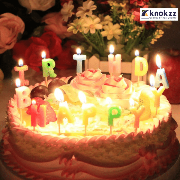 Happy birthday Candle Cake candle Happy birthday letter Candle