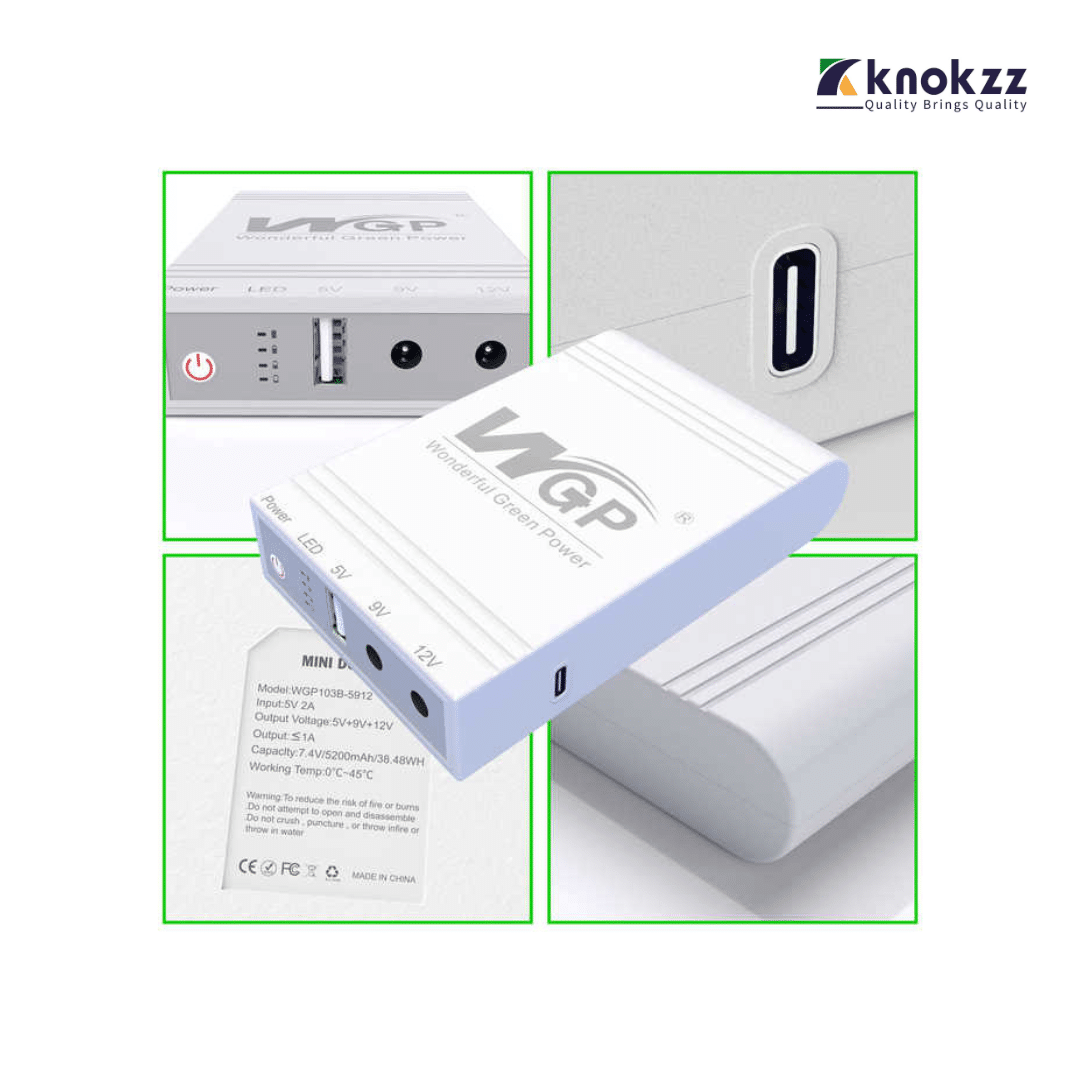 WGP Mini UPS for wifi router 8hrs power backup